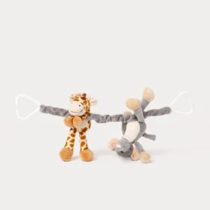 Teddykompaniet Diinglisar drambliukas ir žirafa, pakabinama