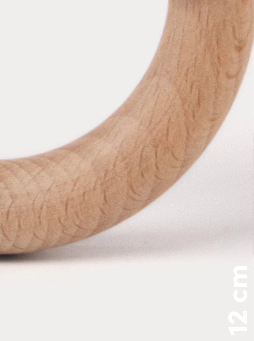 Teddykompaniet Diinglisar, pelytė barškutis su mediniu žiedu - Image 4